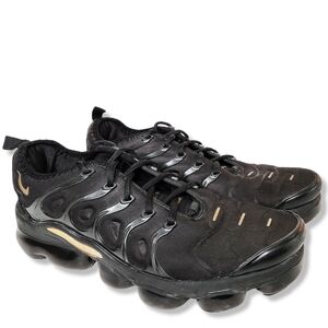 Nike Air VaporMax Plus Black Gold Sneakers Men's Size 10
